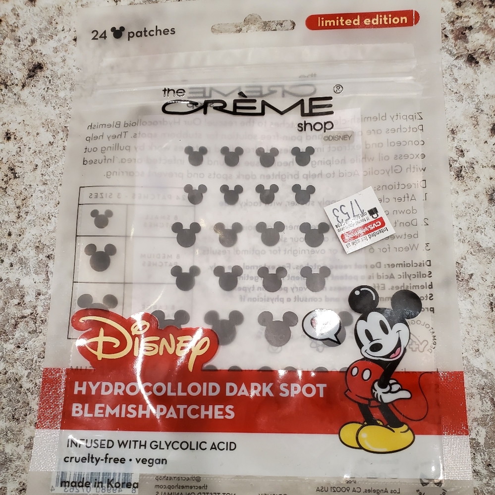 Disney Hydrocolloid Dark Spot Acne Patches, 24CT